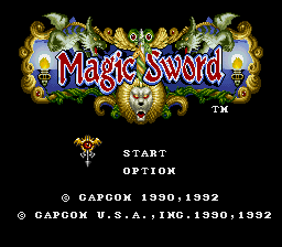 Magic Sword Title Screen